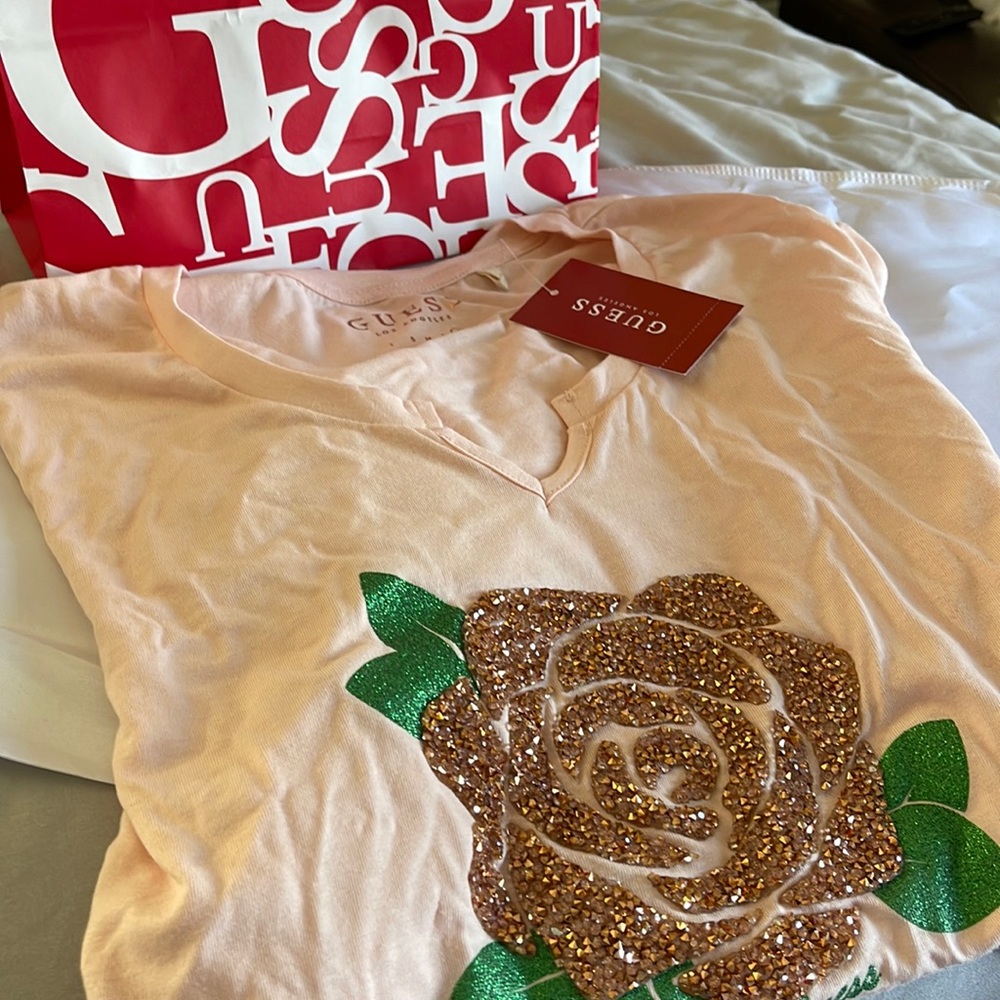Guess shirt. Light pink. Brand new